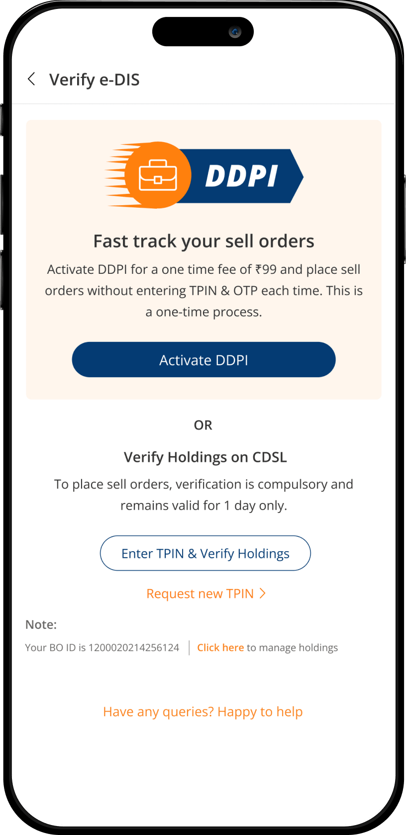 Fast-track your sell orders