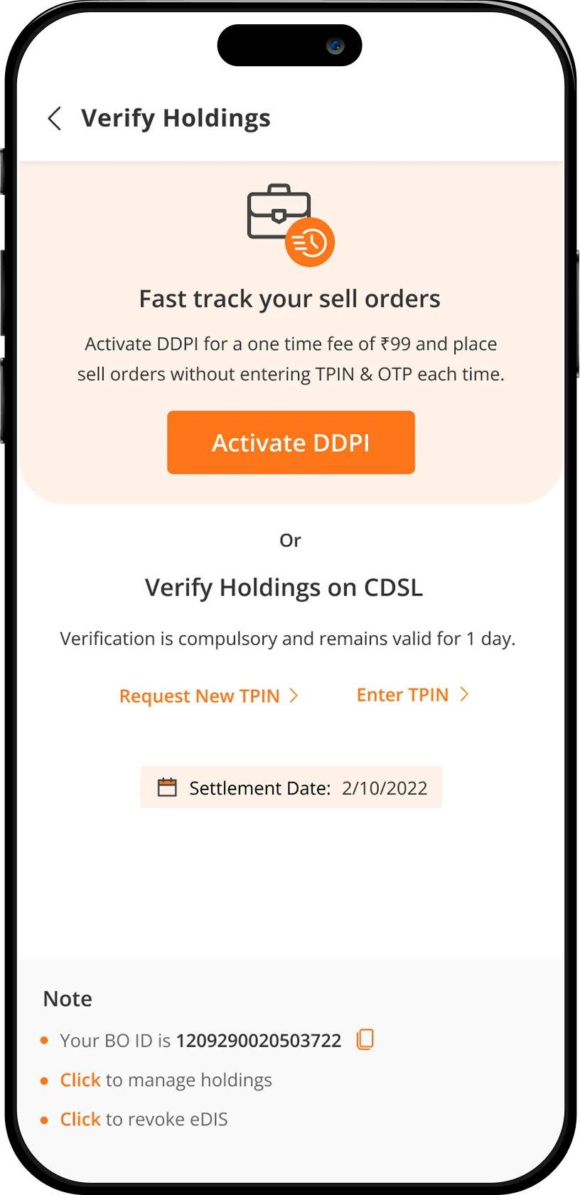 Fast-track your sell orders
