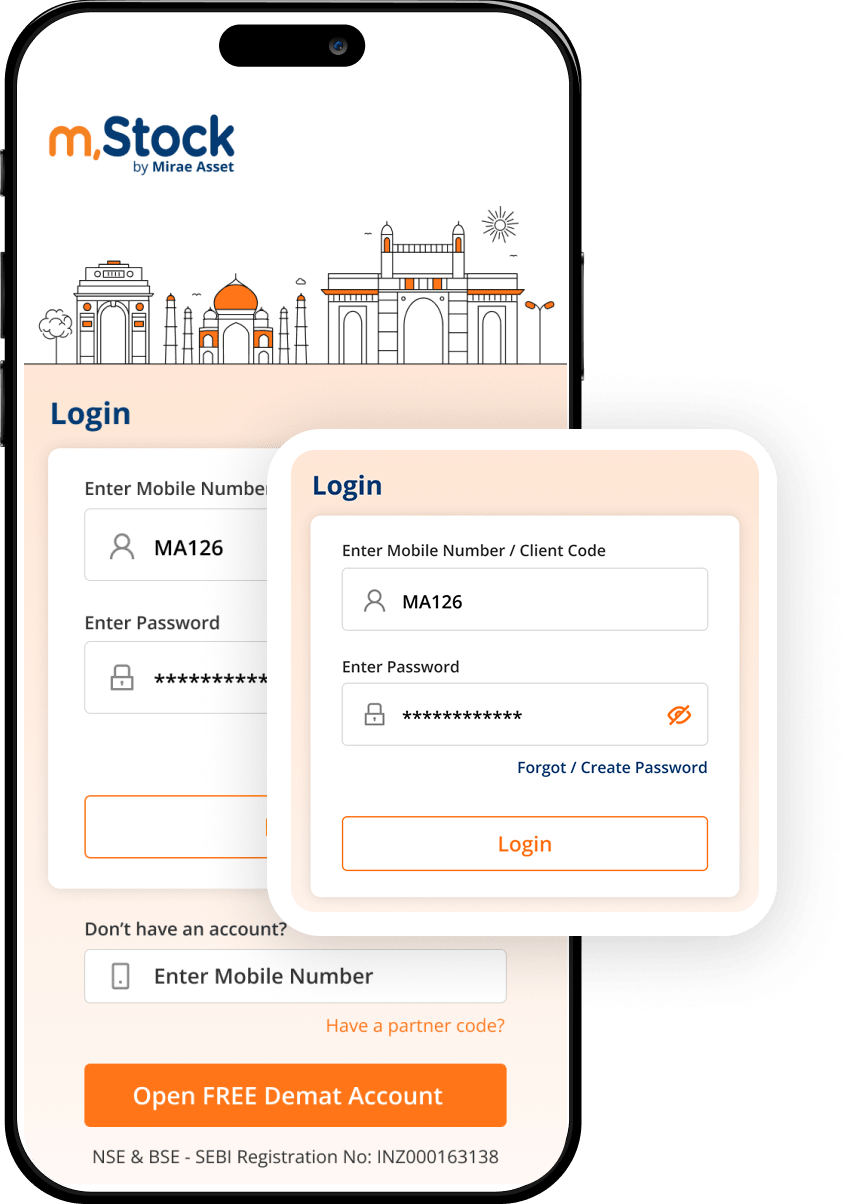 Login and start investing